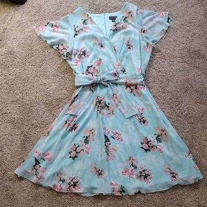 Jessica Howard 22W Aqua Color Formal Dress